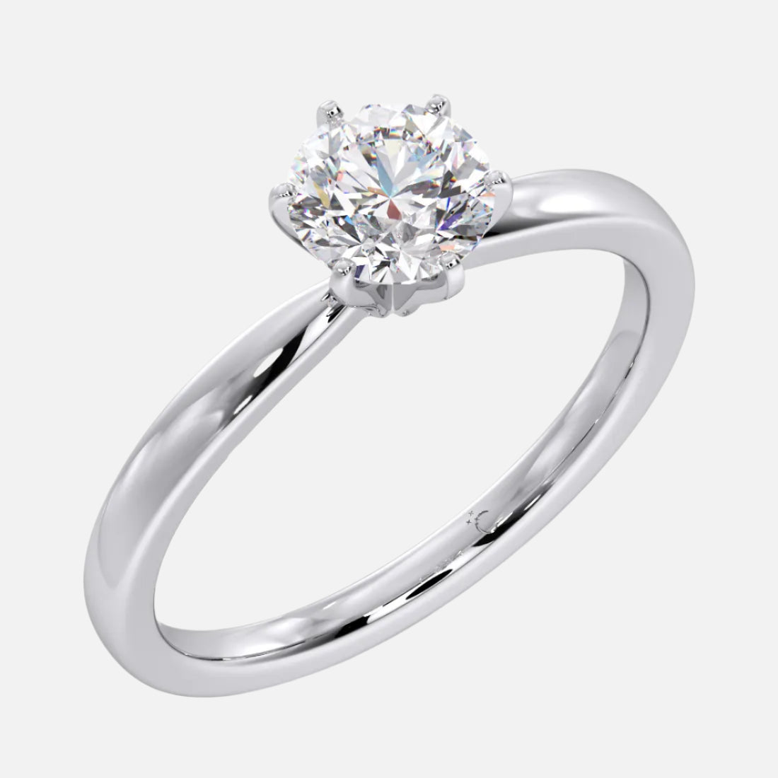 SOLITAIRE RING WITH 0.50 CRT DIAMOND