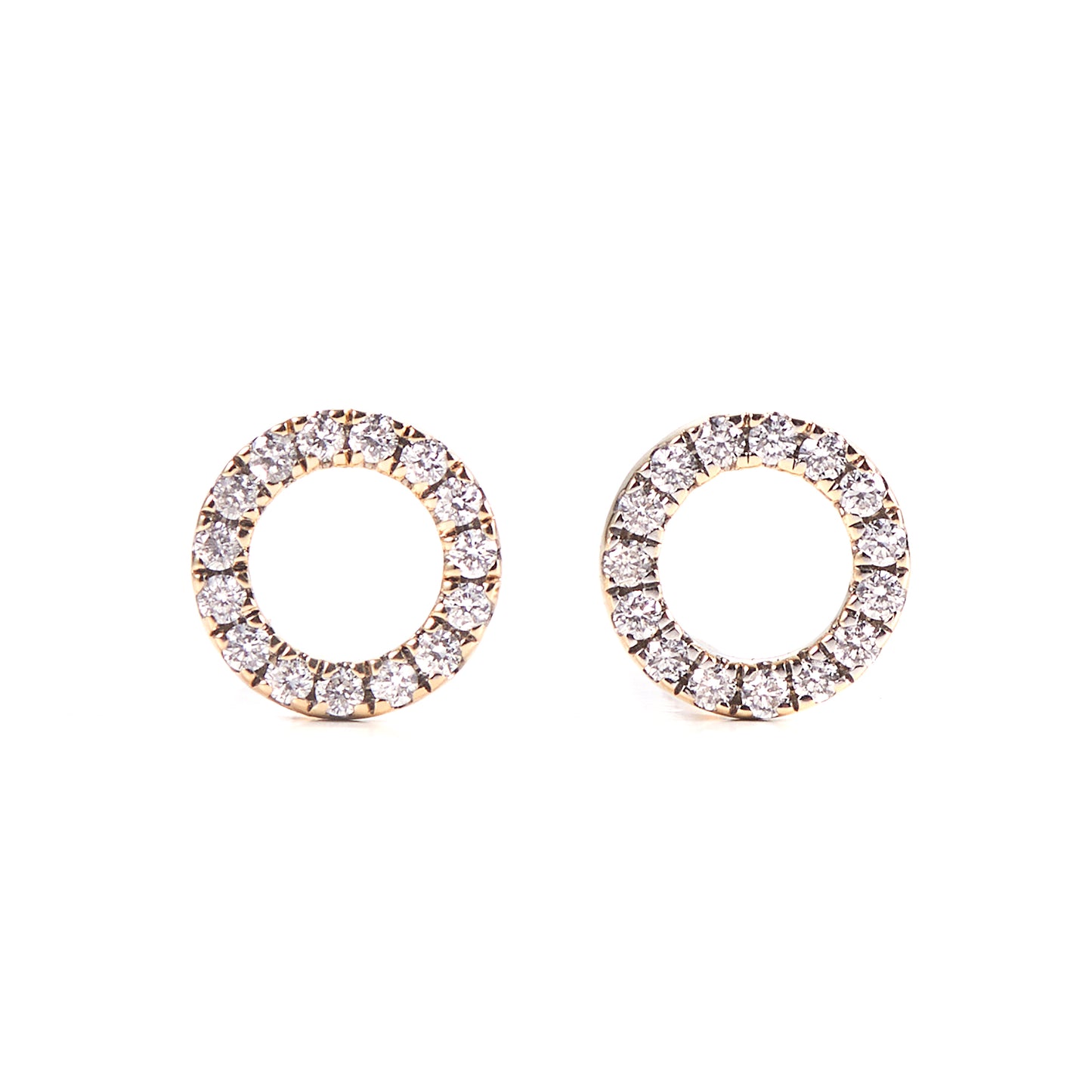 CIRCLE DIAMOND EARRINGS