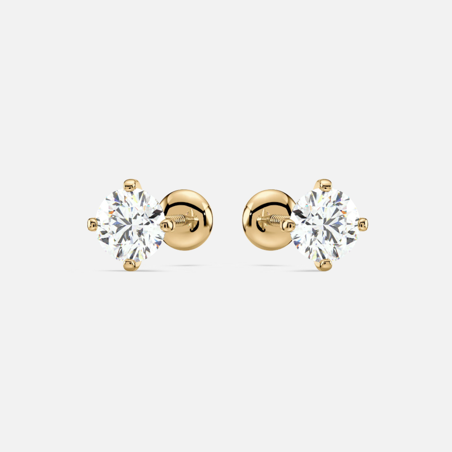 SOLITAIRE STUDS WITH 0.60 CRTS DIAMONDS