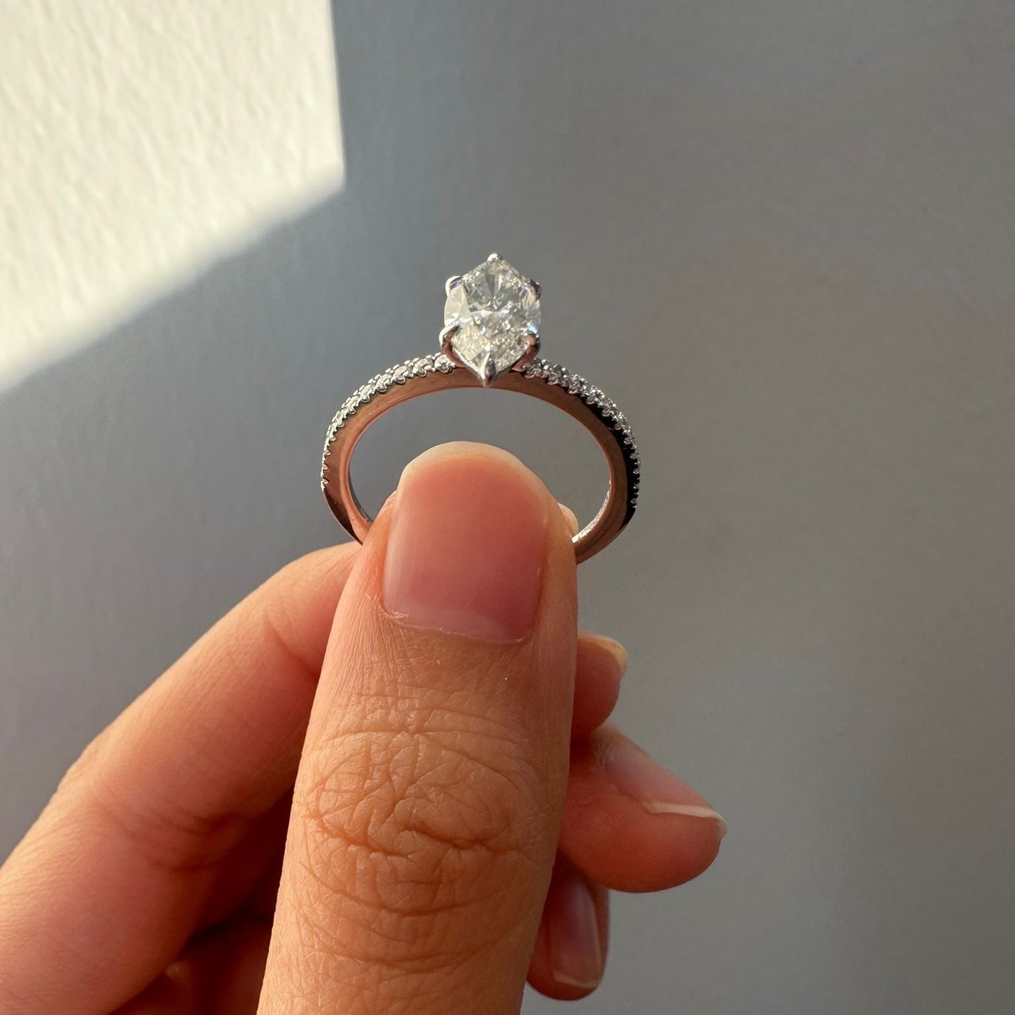 Marquise Diamond Band LAB GROWN