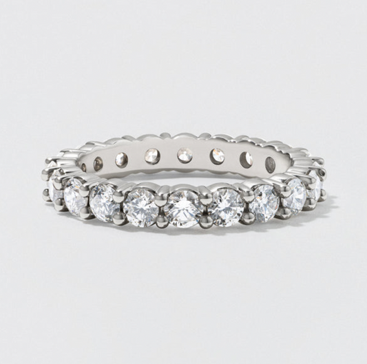 ETERNITY RING WITH 4.80 CRTS LAB GROWN DIAMONDS