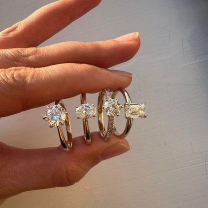 Emerald cut Diamond Lab Grown Ring