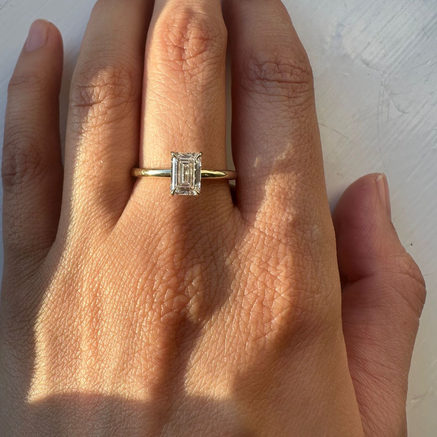 Emerald Cut Diamond Ring