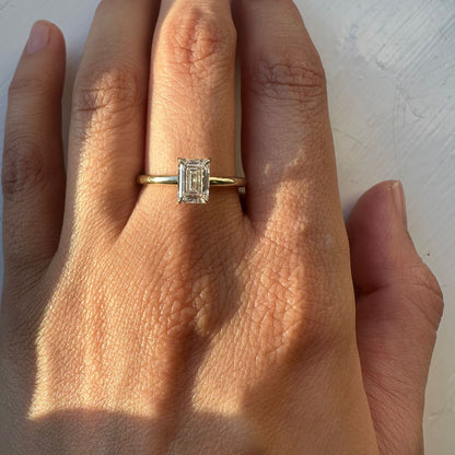 Emerald Cut Diamond Ring