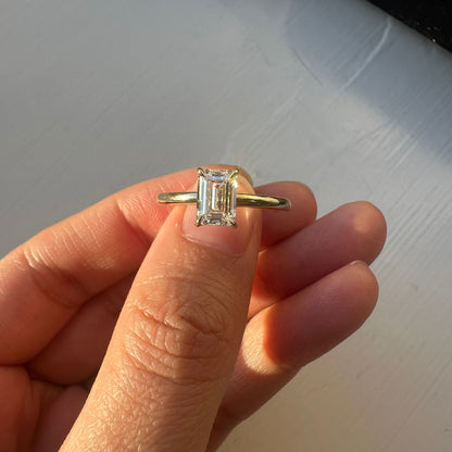 Emerald cut Diamond Lab Grown Ring