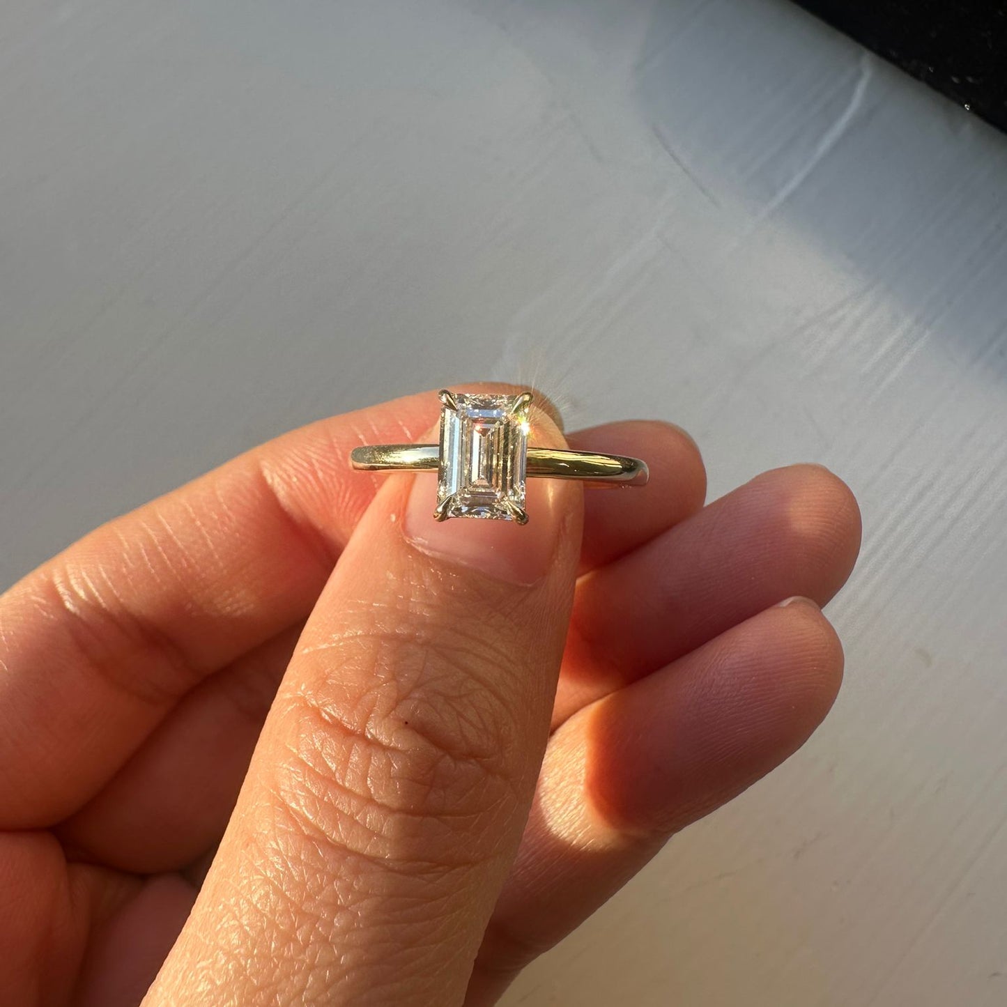 Emerald Cut Diamond Ring