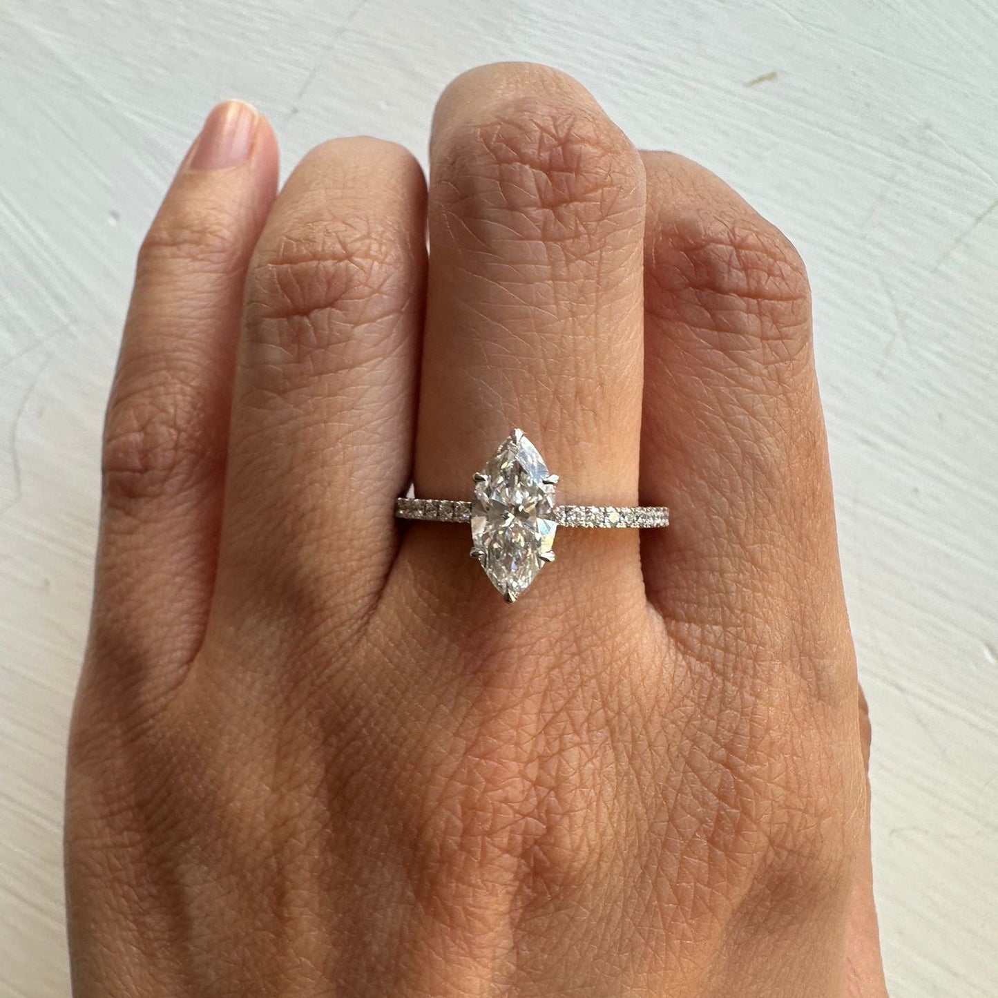 Marquise Diamond Band LAB GROWN