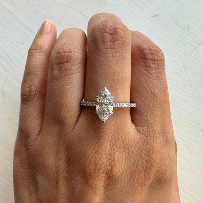 Marquise Diamond Band LAB GROWN