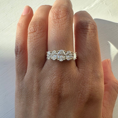 5 Oval Diamond Band LAB GROWN