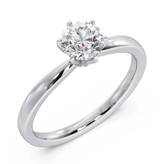 SOLITAIRE RING WITH 0.70 CRT DIAMOND
