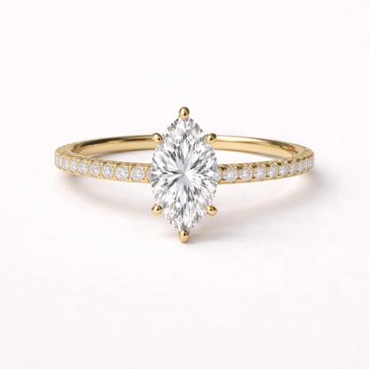 Marquise Diamond Band LAB GROWN
