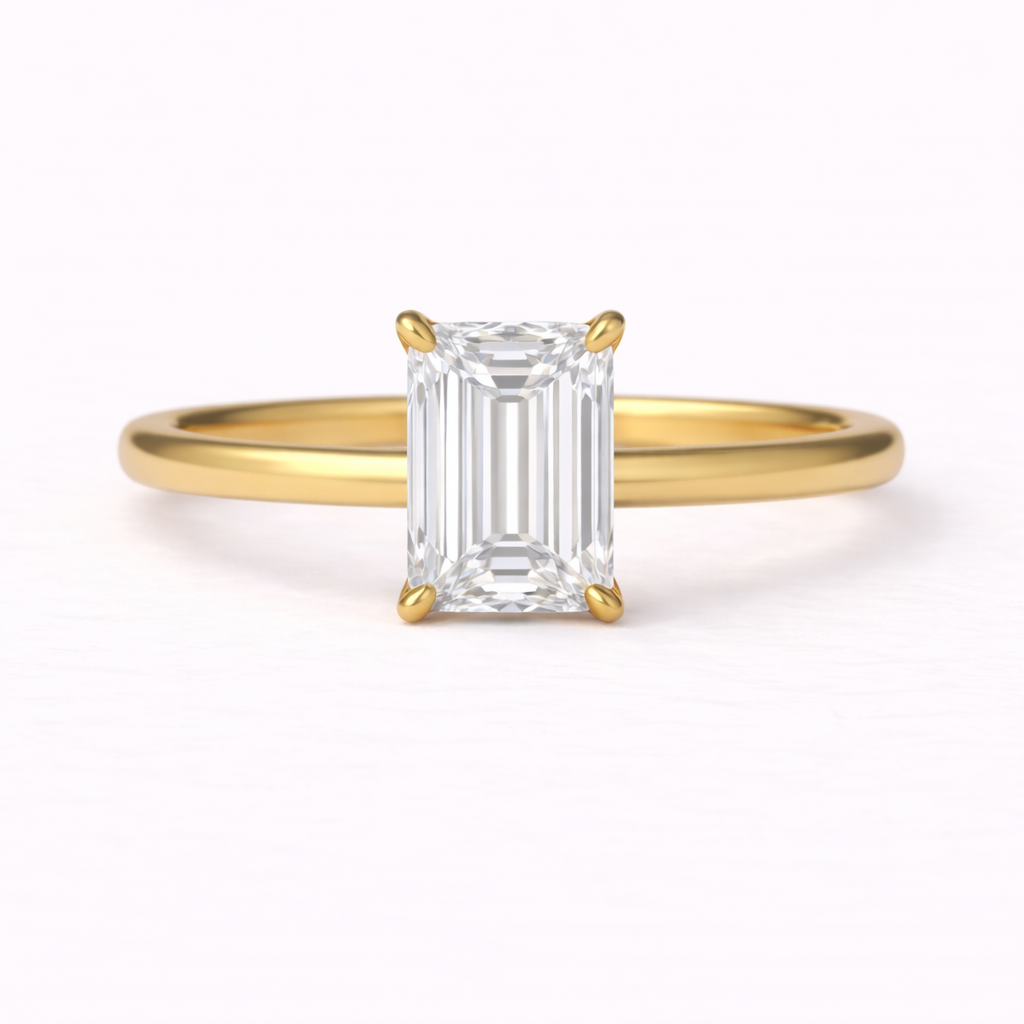 Emerald Cut Diamond Ring