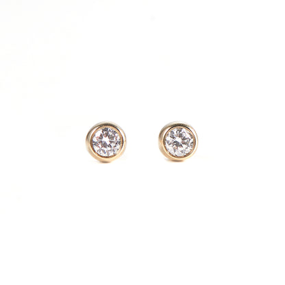 SOLITAIRE STUDS WITH 0.10 crts Diamonds