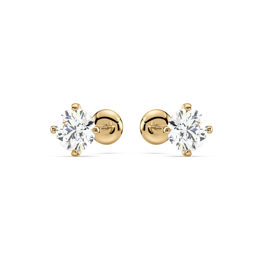 SOLITAIRE STUDS WITH  0.30 crts Diamonds