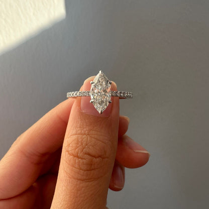 Marquise Diamond Band LAB GROWN
