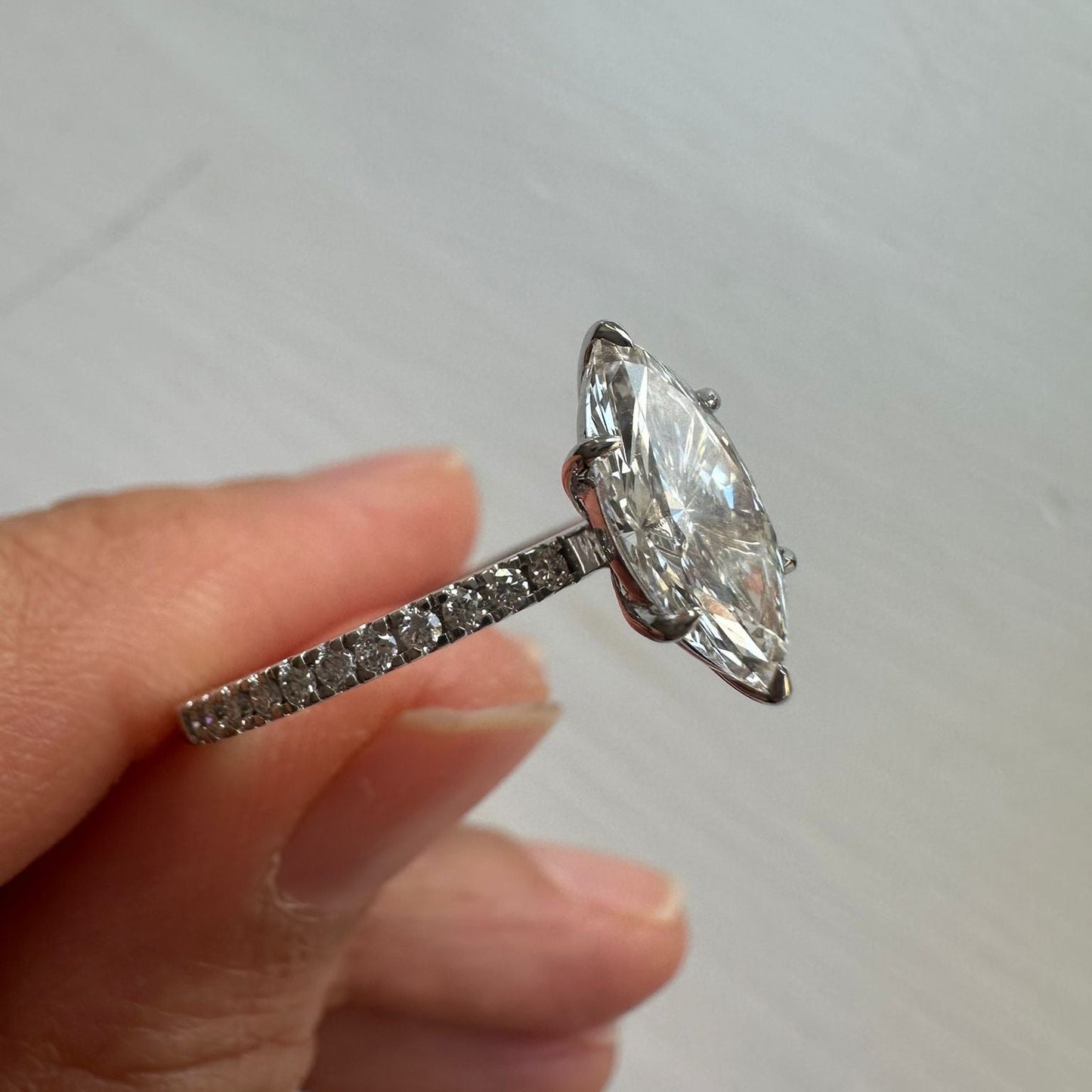 Marquise Diamond Band LAB GROWN