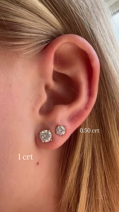 LAB DIAMOND STUDS
