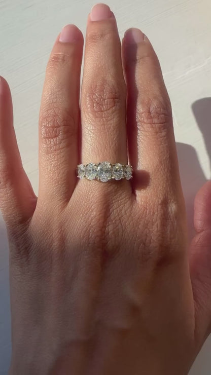 5 Oval Diamond Band LAB GROWN